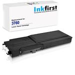 Inkfirst® Black Toner Cartridge 331-8429 4CHT7 W8D60 Compatible Remanufactured for Dell C3760n C3760dn C3765dnf Black