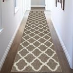 SHACOS Hallway Runner Rug 2'x10' Washable Long Runner Rug Non Slip Water Absorbent Entryway Rug Runner Indoor Entrance Floor Mat for Kitchen Laundry Room, Brown