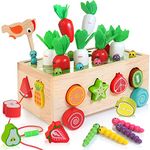 Shape Sorter Learning Toys for Toddlers 18M+, Wooden Stacking Blocks Montessori Toys for 2 3 Year Old Colorful Activity Cube Learning & Education Preschool Toys Baby Boy Girl Gifts (WT02)