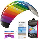 HQ Kites 2.2m Symphony Beach III Rainbow R2F, Multi-coloured, 73.66 x 220.98 x 5.08 cm, 11768450