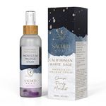 Sacred Nest California White Sage Spray with Crystals 120ml/4oz | Smudge Spray to Cleanse Negative Energy | Natural Room Spray, Alternative to White Sage Incense Sticks | Moon Charged Mist & Crystals…