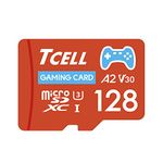 TCELL Gaming 128GB Memory Crad, Nintendo Switch Compatible Micro SD Card, microSDXC A2 USH-I U3 V30 Read 100MB/s Write 80MB/s with Adapter, Designed for Gaming Console