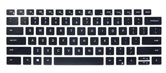 Keyboard Skin Compatible for Dell Inspiron 14 5410 5418, Dell Inspiron 14 7000 2-in-1 7415, Dell Inspiron 13 5310, Dell Latitude 14" 3320 3420 (Not Compatible Dell Latitude 14 5400 5410 5310) Black