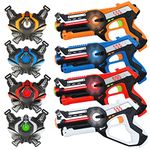 FORHISHER Upgraded Laser Tag Game for Kids Laser Tag Set 4 Player Pack with Vest Laser Tag Guns for Kids Boys Indoor Outdoor Group Activity Toys Gifts for 6 7 8 9 10 11 12+Year Old Boys Girls