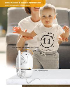 HelloBaby Baby Monitor – Audio & Camera, Night Vision