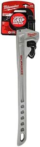 Milwaukee 48-22-7224 24" Heavy Duty Aluminum Pipe Wrench with Hook Jaw Design
