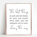 The Best Things In Life Wall Art In