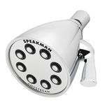 Speakman S-2251 Signature Icon Anystream High Pressure Adjustable Solid Brass Shower Head, Polished Chrome