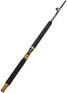 Fiblink 1-Piece Saltwater Offshore Heavy Trolling Rod Big Game Roller Rod Conventional Boat Fishing Pole (30-50lb/50-80lb/80-120lb, 5-Feet 6-Inch) (50-80lb)