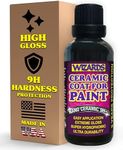 Wizards Ceramic 9H - 2 Piece Ceramic Coating for Detailing Supplies - Provides High Gloss, Luster, Shine and Protection for Vehicles - Versatile Car Scratch Remover for Auto Detailing - 50 ml