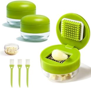 Manual Garlic Masher Set, Multi-Functional Mincer for Garlic (3PCS)