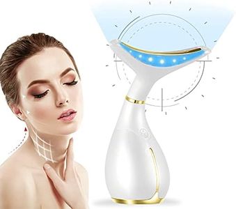 Ms.W Massaggiatore Viso e Collo Antirughe, 45℃ Calore Massaggiatori Viso Anti Invecchiamento Per La Cura Della Pelle Dispositivo di Bellezza, Rassodamento della pelle, USB ricaricabile, 3 modalità