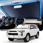 DMJN Windshield Sun Shade for Toyota 4Runner (2017-2026), Car Sunshade for Front Windshield [Nano Ice-Crystal Coatings] UPF50+ Heat Block & UV Reflective - Protect Interior & Keep Cooler