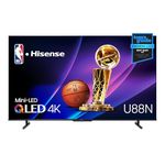 Hisense 55U88N-55 inch Mini-LED PRO 4K QLED 144Hz Google TV with Quantum Dot technology, HDR10/HDR10+/HLG, Dolby Atmos Sound, 1500 Nits, IMAX Enhanced