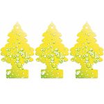 Little Trees Air Freshener Tree LTZ073 Sherbet Lemon Fragrance For Car Home Boat Caravan - Triple Pack