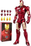 LonullyMege MK3 Ironman Action Figure-7 Inch Deluxe Painting Exquisite Collection Mark Model Gift (MK III)