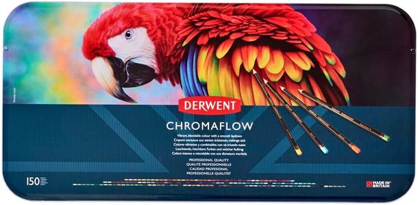 Derwent Chromaflow Colored Pencils, 150-Tin Set