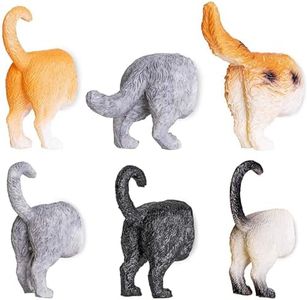 Juvale Set of 6 Cat Butt Magnets, Cute Funny Animal Refrigerator Fridge Magnet, Perfect for Animal Lover Decorative Gifts Kitchen Office Whiteboard