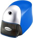 Bostitch Office QuietSharp Executive Heavy Duty Electric Pencil Sharpener for 65% Faster Sharpening and 6X Longer Cutter Life - Colored Pencil Compatible, Blue