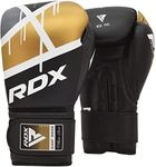 RDX Boxing Gloves EGO, Sparring Muay Thai Kickboxing Heavy Training, Maya Hide Leather, Ventilated Palm, Long Wrist Support, Punching Bag Pads Workout, MMA Gym Fitness, Men Women 8 10 12 14 16oz