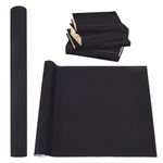 BENECREAT 1.2mx40cm Black Book Binding Cloth, Bookcover Fabric Surface with Paper Backed Nylon Fabric for Book Binding Scrapbooking DIY Crafts Scrapbooking