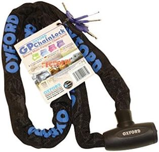Oxford OF179 GP Chain Lock - Black/Blue, 1.2 m