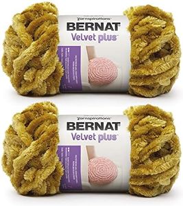 Bernat Velvet Plus Golden Moss Yarn - 2 Pack of 300g/10.5oz - Polyester - 6 Super Bulky - Knitting/Crochet