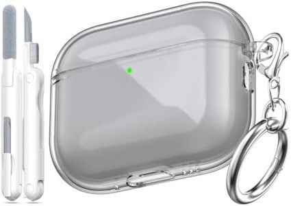 MHYALUDO for Airpods Pro 3 Case with Cleaner Kit, Crystal Clear Black