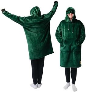 Big Blanket Co Hideout Hoodie Forest | Oversized Wearable Blanket Hoodie | Soft Sherpa-Lined Hoodie Blanket for Adults | One Size Fits All