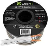 GearIT 12AWG Speaker Wire, Pro Series 12 Gauge Speaker Wire Cable (200 Feet / 60.96 Meters) Great Use for Home Theater Speakers and Car Speakers, White