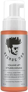 Avenue Man Volume Lift Mousse (8.5 oz) - Styling Hair Products for Men - Firm Hold Foam with Herbal Extracts for All Hair Types - Alcohol & Paraben Free