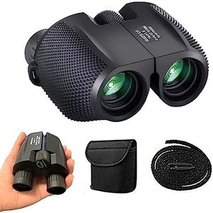 Yotsuba Compact Binoculars, Foldable Waterproof BAK-4 Binoculars 10 x 25 Prism Hunts Birding Telescope Scope Light for Hunting, Bird Watching, Hiking, Camping and Concert