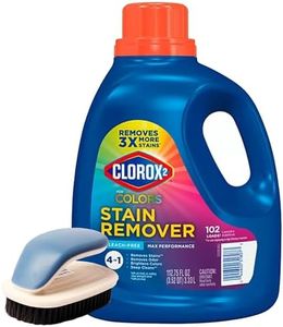 2 for Colors-Clorox-Max Performance Stain Remover and Color Brightener Bundle With VitalVariety Laundry Cleaning Brush