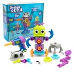 Learning Resources Design & Drill Robot Workshop, Robot Toys for 3 Year Olds Boys & Girls, Kids Building STEM Toy, Take Apart Toy with Working Kids Drill