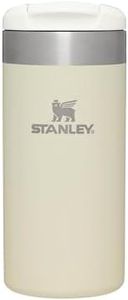 Stanley Aerolight Transit Travel Mug 0.35L - Keeps 4 Hours Hot - 6 Hours Cold - Dishwasher Safe - Leakproof - Car Cup Holder Compatible - Thermos Coffee Mug - Cream Metallic