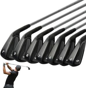 69 Golf Iron Set 4-P Matte Black for Mens Stainless Steel (Right)