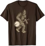 Grassquatch! Vintage Bigfoot & Bluegrass Banjo Music T-Shirt