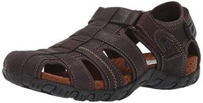 Nunn Bush Men's Rio Bravo Fisherman Closed Toe Outdoor Sandal, Brown, 11 Wide