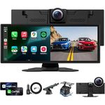 Carlizem Carlizem 11.26 Inch in-Cell HD IPS Touch Screen with HD Dashcam Wireless Carplay & Wireless Android Auto Multimedia Player with Voice Control FM | Bluetooth 5.4 Mirror Link for All Vehicles