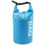 Boat Dry Bags - Blue 2L Waterproof Bag For Drifting Boating Kayaking Fishing Rafting Swimming Camping Canoeing Surfing 2 Litres