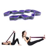 JJunLiM Loops Exercise Bands Kids Adult Latin Bands 15-20 kg Expander Pilates Yoga Stretch Resistance Bands Fitness Elastic Dance Training Bands Gymnastics Exercise Bands Workout (Purple 115 * 4cm)