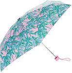 Lilly Pulitzer Mini Travel Umbrella with Automatic Open and Storage Sleeve, Small Umbrella for Rain or Sun Protection (Suite Views)
