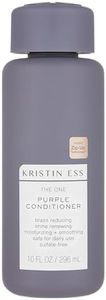 Kristin Ess Hair The One Purple Conditioner for Toning + Moisturizing Blonde Hair - Neutralizes Brass + Yellow Tones - Sulfate, Silicone and Paraben Free, Color + Keratin Safe, 10 fl. oz.