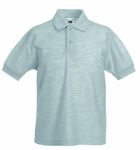 Fruit of the Loom Kids’ Short Sleeved Polo Shirt - Grey - 9 Years