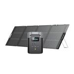 EcoFlow DELTA 2 & 220W Solar Panel Solar Generator Bundle with 1-3kWh Expandable Capacity, LFP Battery, Fast Charging, Portable Power Station for Home Backup Power, Camping & RVs