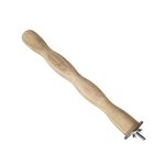 KSK Twisted Bird Perch Stand Stick Natural Wood Paw Grinding Bird Cage Perch for Parrot African Grey,Macaw cage Accessories.