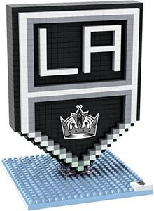 NHL Los Angeles Kings Mini BRXLZ Logo Building Blocks, One Size, Black