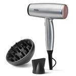 BaByliss Cosmos Compact-Lightweight Hair Dryer - New 2025, 2100W Powerful Sleek Blow Dryer, Ionic Frizz-Free Conditioning, 3 Heat & 2 Speed Settings, Silver, D580DU
