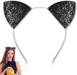 U-Goforst Black Cat Ears Headband A