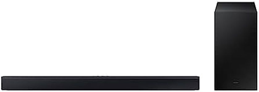 Samsung HW-C430/ZF C Series Soundbar, 3 Speakers, Subwoofer Included, 2.1 Channel Audio, Adaptive Sound Lite, Black 2023